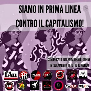 Donne in prima fila contro il capitalismo